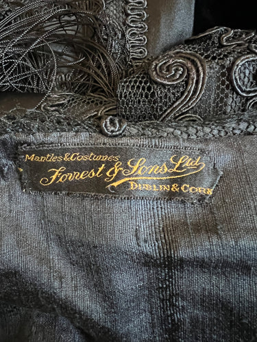 1900s Forrest and Sons Exceptional Silk and Soutache Work Coat