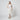 1950s White Nylon Dress with Flocked Daisy Print and Matching Capelet