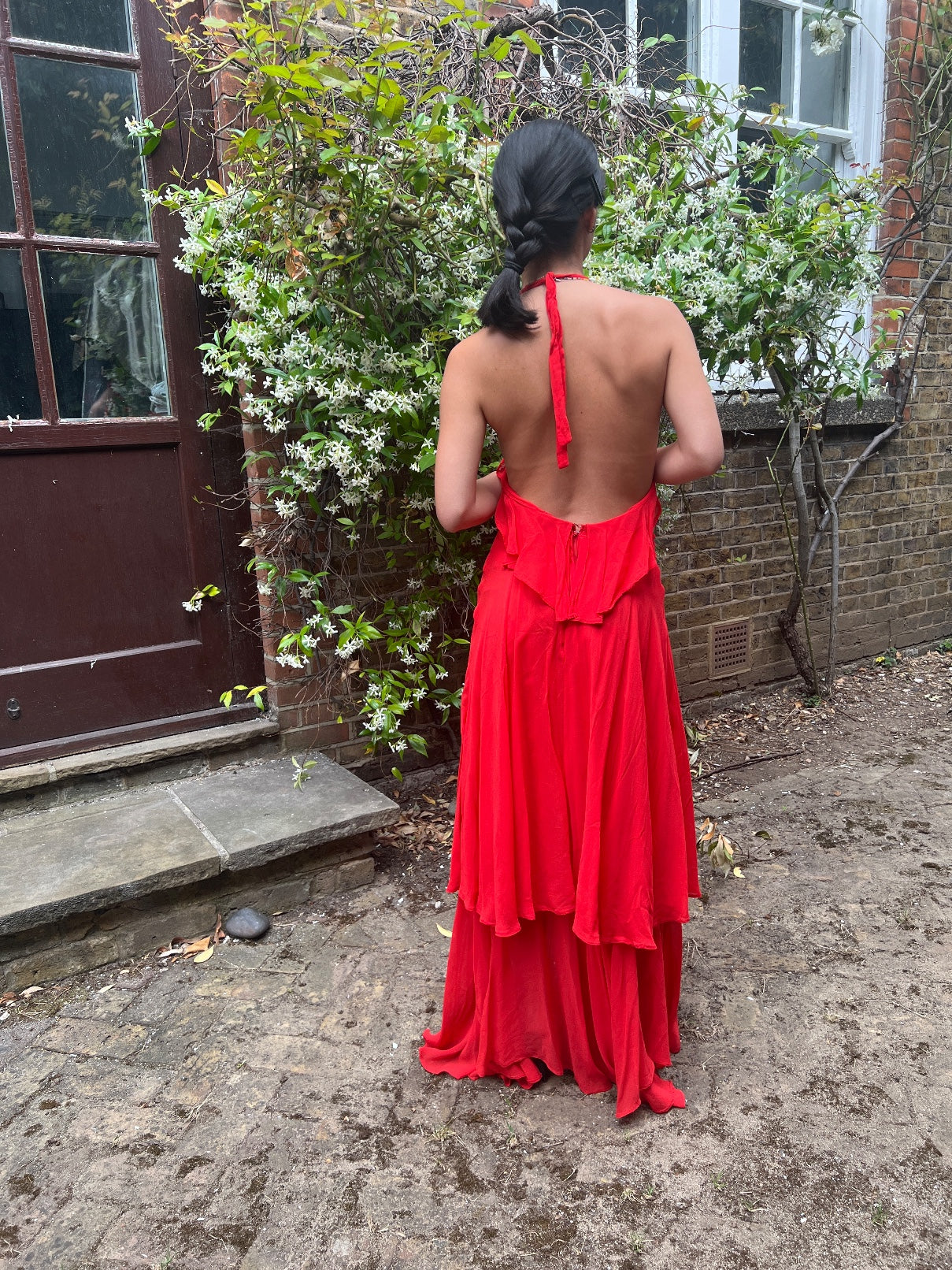 1970s Benny Ong for Mushroom Boutique Red Halter Neck Dress – CIRCA VINTAGE Bild & Inspiration 1970s Benny Ong for Mushroom Boutique Red Halter Neck Dress – CIRCA VINTAGE