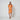 ARCHIVE - 1990s Thierry Mugler Orange Linen Blend Fitted Skirt Suit