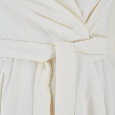 2011 Runway Documented Chloé White Cotton Wrap-Dress