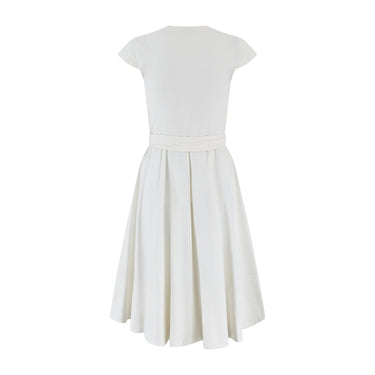 2011 Runway Documented Chloé White Cotton Wrap-Dress