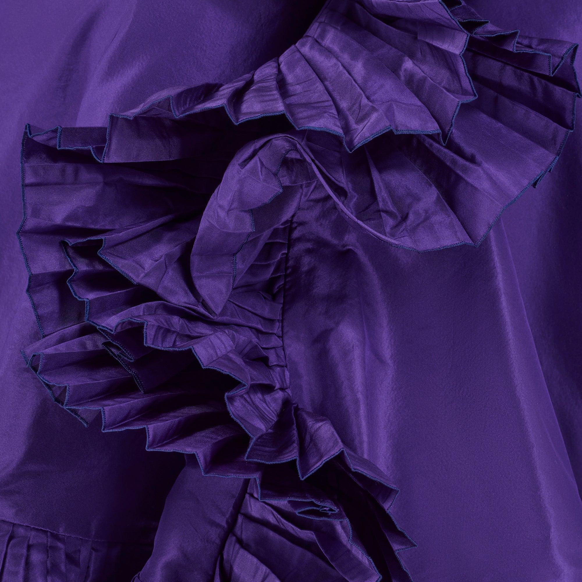 1993 Christian Dior Purple Taffeta Silk Ruffled Cape – CIRCA VINTAGE
