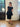 1950s Black Textured Jacquard Dress with Peplum