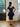 1950s Black Textured Jacquard Dress with Peplum