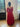 1969 Rudi Gernreich Red and Purple Wool Maxi Dress