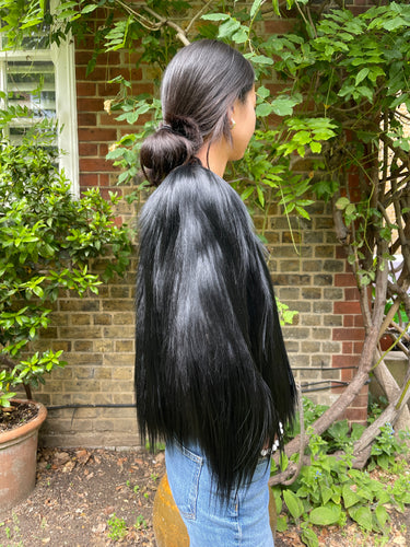 ARCHIVE - 1930s Black Colobus Fur Jacket with Ornamental Buckle