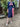 ARCHIVE - 1940s Minx Mode Navy Patriotic Dress With Checkered Ribbon