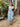 1960s Koupy Couture Blue Floral Silk Dress