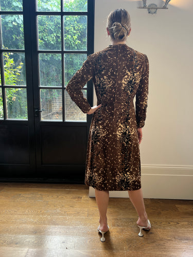 ARCHIVE - 1960s Adele Simpson Custom Made Faux Cowhide Cowgirl Dress