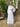 1970s Vera Mont White Georgette Maxi Dress