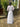 1970s Vera Mont White Georgette Maxi Dress