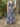 1970s Peterson Maid Georgette Floral Maxi A-Line Dress