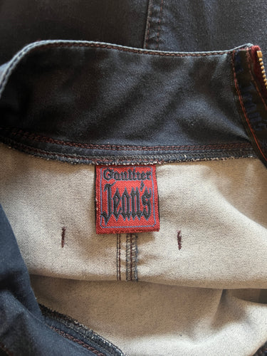 1990s Jean Paul Gaultier Jeans Stretch Denim Bodycon Dress