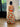 1950s Jonelle Orange Rose Print Cotton Maxi Dress