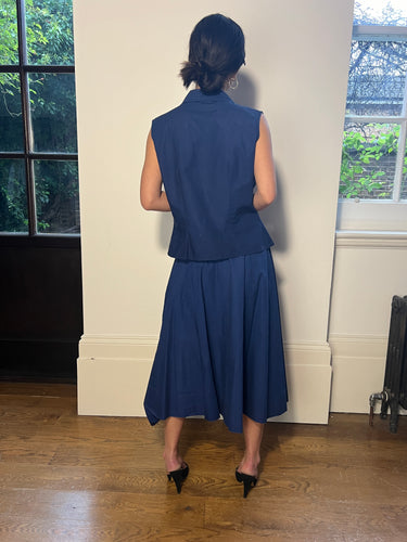 ARCHIVE - 1950s Jonathan Logan Navy Two Skirt Suit