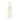 1960s Malcolm Starr White Brocade Empire-Line Wedding Dress
