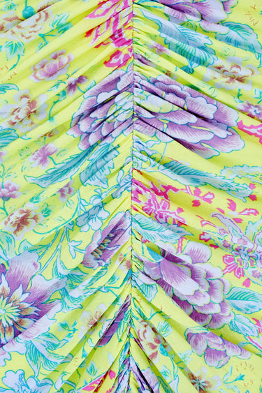 ARCHIVE - Y2K Emanuel Ungaro Yellow Floral Print Slip Dress
