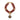 ARCHIVE - 1990s Yves Saint Laurent Agate Beaded Necklace with Gold Sun Pendents