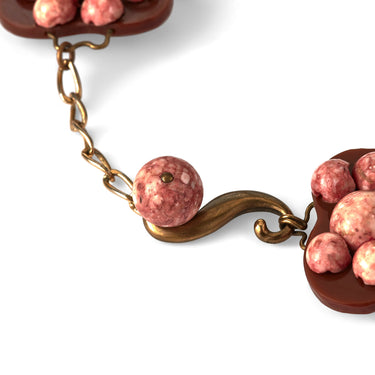 ARCHIVE - 1980s Yves Saint Laurent Haute Couture Pink Bead Necklace