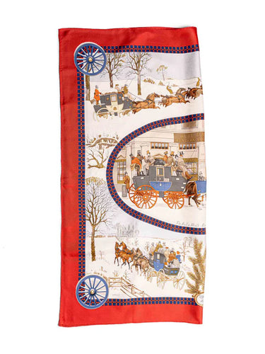 1975 Hermès “The Bull & Mouth” Philippe Ledoux 90cm Silk Twill Scarf