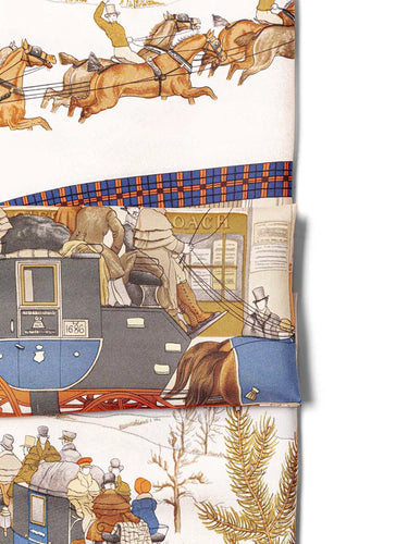 1975 Hermès “The Bull & Mouth” Philippe Ledoux 90cm Silk Twill Scarf
