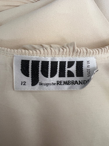 ARCHIVE - 1970s Yuki for Rembrandt Cream Crepe Dress