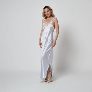 ARCHIVE - 1990s Christian Dior Lilac Satin Slip with Matching Robe