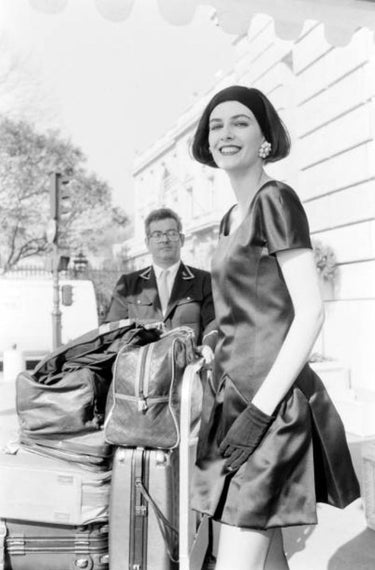 ARCHIVE - 1990 Documented Chanel Black Satin Bow Shoulder Pleated Mini Dress