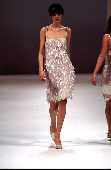 beadded runway dress Beaded Train Gown Red Carpet Glamour