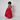 1990s Escada Couture Red Silk Taffeta and Metallic Lace Gown