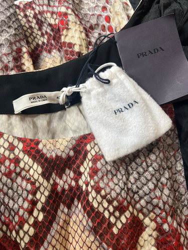 ARCHIVE - 2009 Runway Documented Prada Snake Print Dress