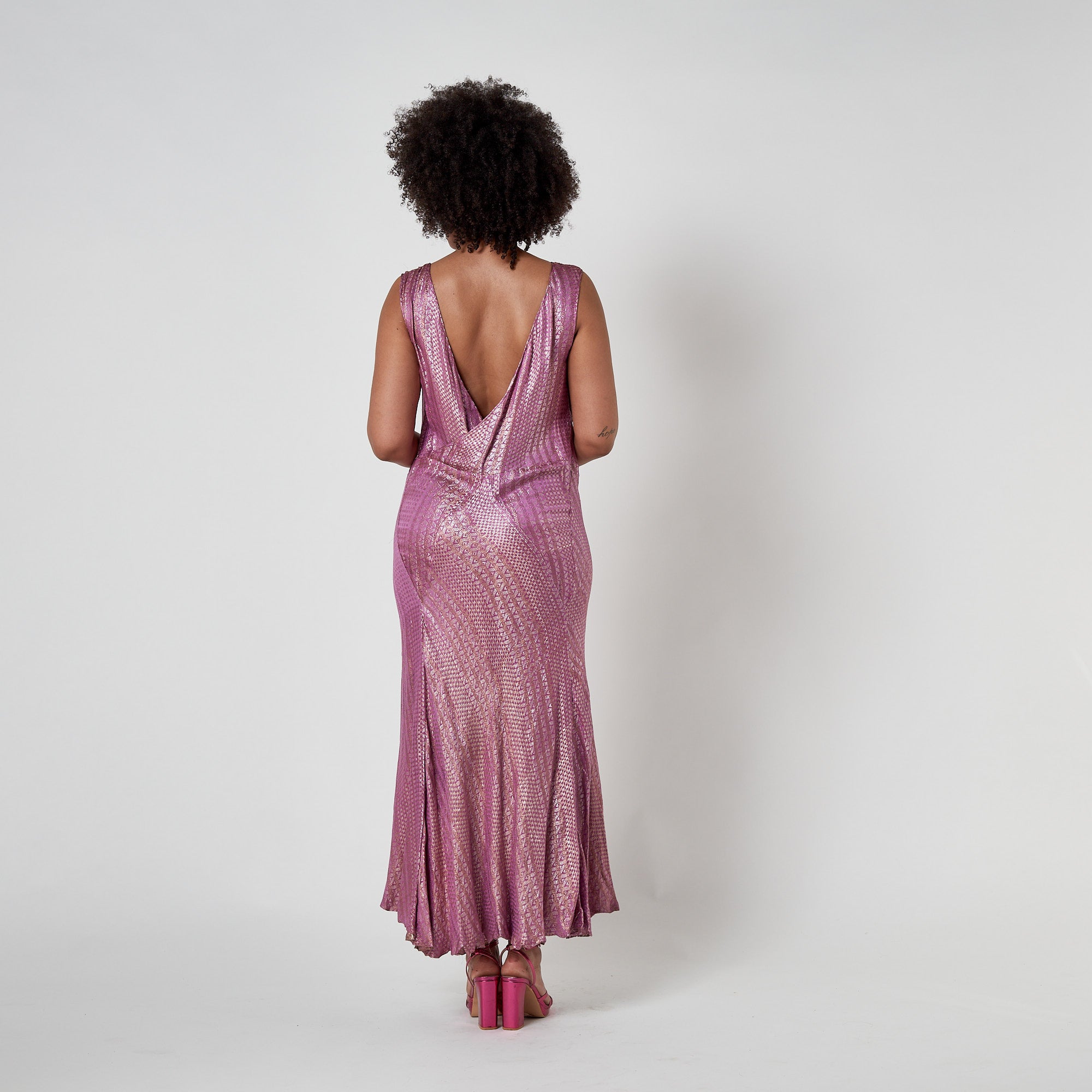 Great Gatsby Dress Full Length Flapper Dress 1920s Pink Full Length Lam Flapper Dress Great Gatsby Dress Full Length Flapper Dress 1920s Pink Full Length Lam Flapper Dress