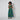 1960s William Travilla Green and Blue Sequin Dress