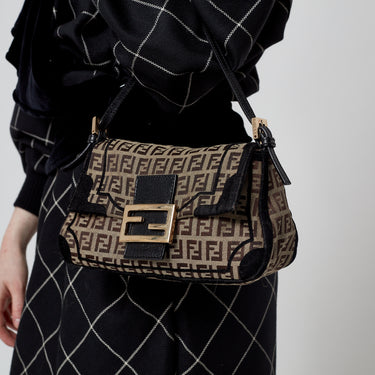 ARCHIVE - 2007 Fendi Mini Mamma FF Motif Baguette Bag