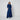 1970s Courreges Royal Blue Cotton Maxi Skirt and Cropped Jacket