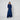 1970s Courreges Royal Blue Cotton Maxi Skirt and Cropped Jacket