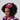 1950s Pink & Purple Ribbonwork Veiled Hat Topper