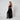 2015 Balmain Cream and Gold Beaded Black Jersey Maxi-Dress