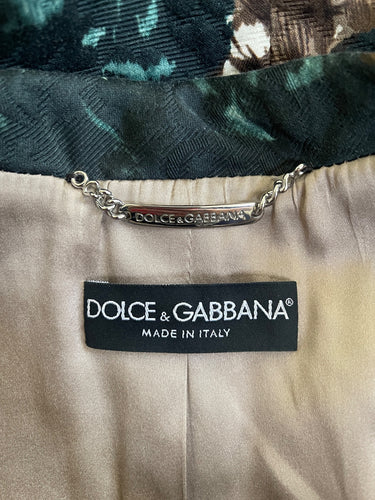 2011 Dolce & Gabbana Floral Cotton Dress and Jacket Ensemble