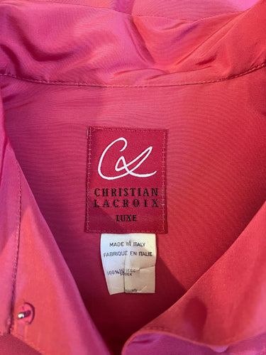 1991 Christian Lacroix Demi Couture Silk Cocoon Jacket