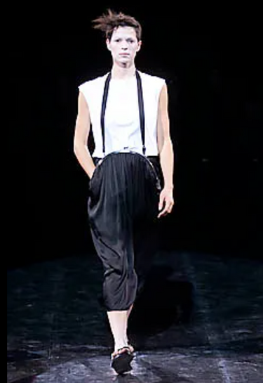 2001 Yohji Yamamoto Runway Documented Handbag Dress with Tags