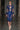 2014 Julien Macdonald Runway Blue Sequin Beaded Dress