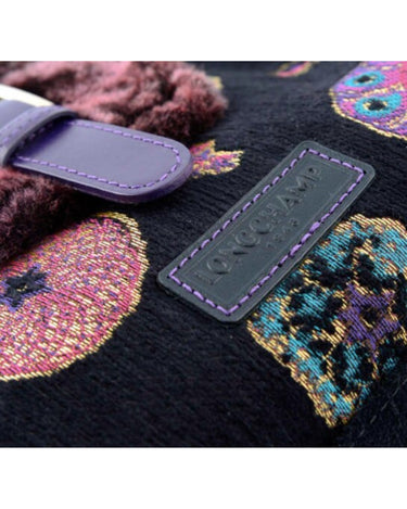 ARCHIVE - Y2K Longchamp Purple Embellished Carpet Bag