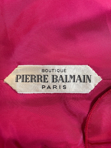 ARCHIVE - 1960s Pierre Balmain Demi Couture Pink Silk Shift Dress