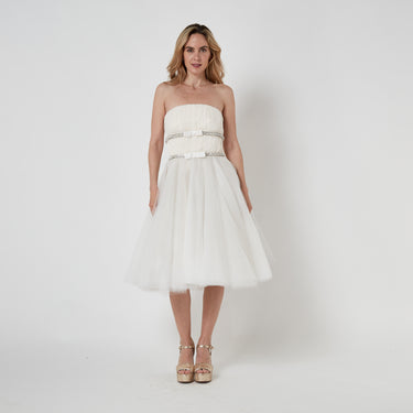 2016 Oscar De La Renta Runway 2-Looks-in-1 Three Tier Tulle Wedding Dress