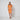 ARCHIVE - 1990s Thierry Mugler Orange Linen Blend Fitted Skirt Suit