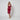 ARCHIVE - 2005 Runway Gucci Red Silk Backless Dress with Chiffon Inserts
