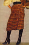 1970s Bill Gibb Piano Print Velvet Midi Skirt-CIRCA VINTAGE LONDON
