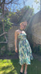 ARCHIVE - 1950s Silk Floral Dress with Scarf